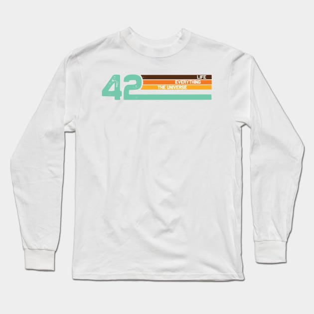 The Meaning of Life Long Sleeve T-Shirt by SLAMDONUTS